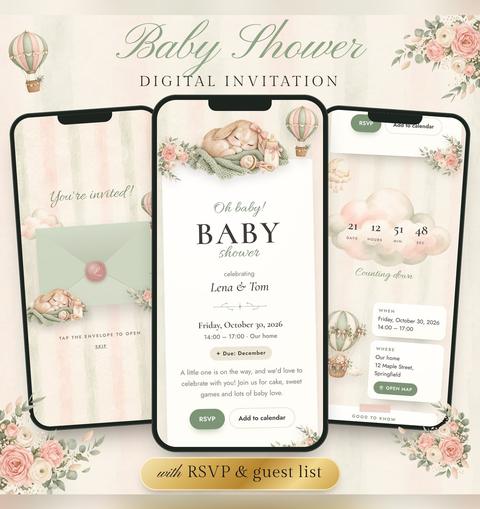 Oh Baby Shower Invitation